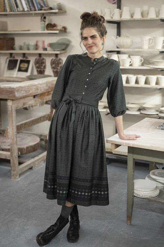 Rockmacherin Elena Vintagekleid mit Schärpe Super Rabatt