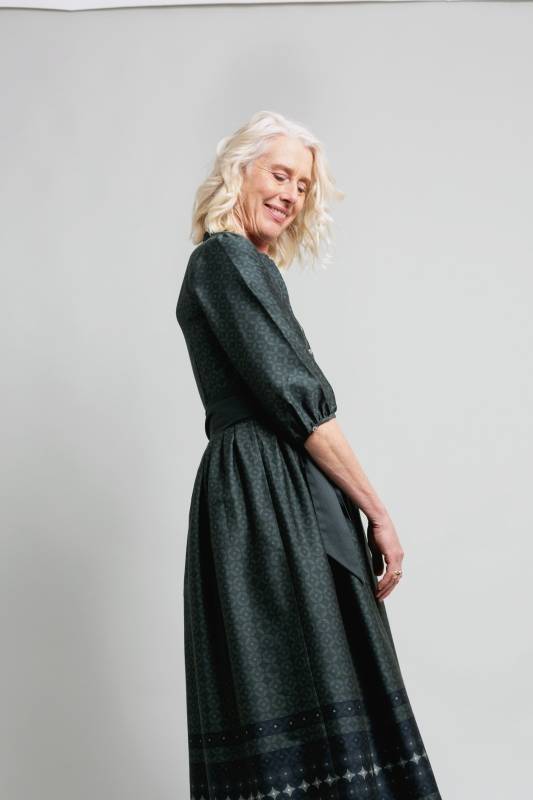 Rockmacherin Elena Vintagekleid mit Schärpe Super Rabatt