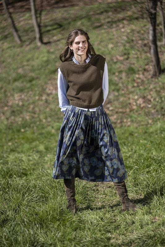 Rockmacherin Ottilie Trachtiger Strickpullunder kurz und gerade geschnitten Clearance-Verkauf