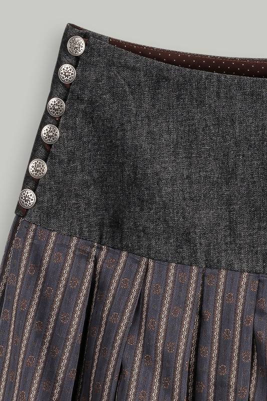Rockmacherin Gmiadlisei Trachtenrock mit gestreiftem Jacquardmuster Saisonschlussverkauf