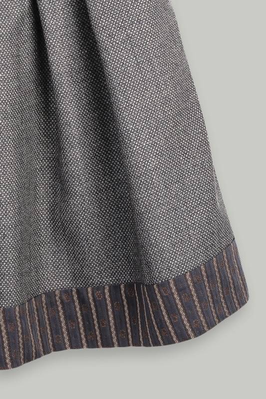 Rockmacherin Regndropfa Trachtenrock mit weichfließendem Wolljacquard Black Friday
