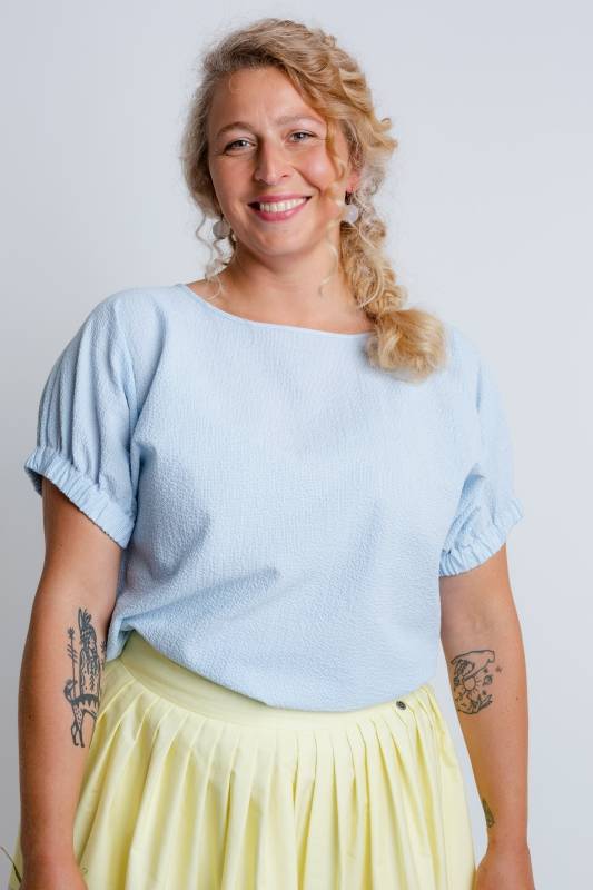 Rockmacherin Oana Damen-Bluse im Kimono-Stil Neueste Stile