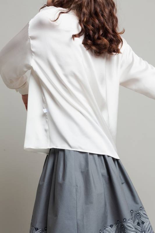 Rockmacherin Hilla Damenbluse oversized aus Viskosesatin Riesige Rabatte