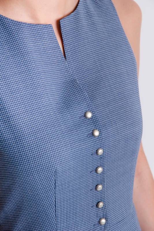 Rockmacherin Katha Kleid blau, kariert Fabrik Onlineshop