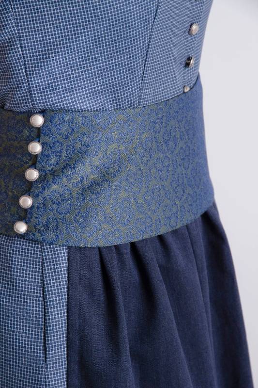 Rockmacherin Katha Kleid blau, kariert Fabrik Onlineshop