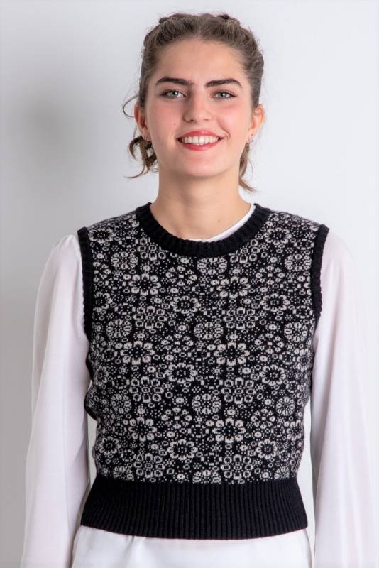 Rockmacherin Paula schwarz sand gemustert Valentinstagsangebot