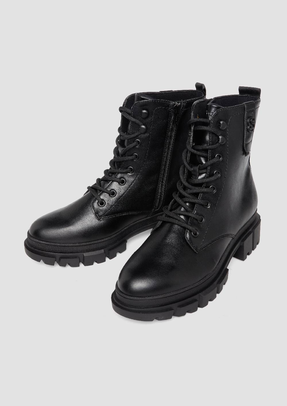 S.Oliver Stiefeletten mit Schnürung und Reißverschluss Flash Sale
