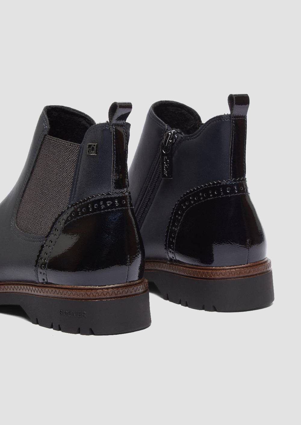 S.Oliver Chelsea Boots in Leder-Optik Online Outlet