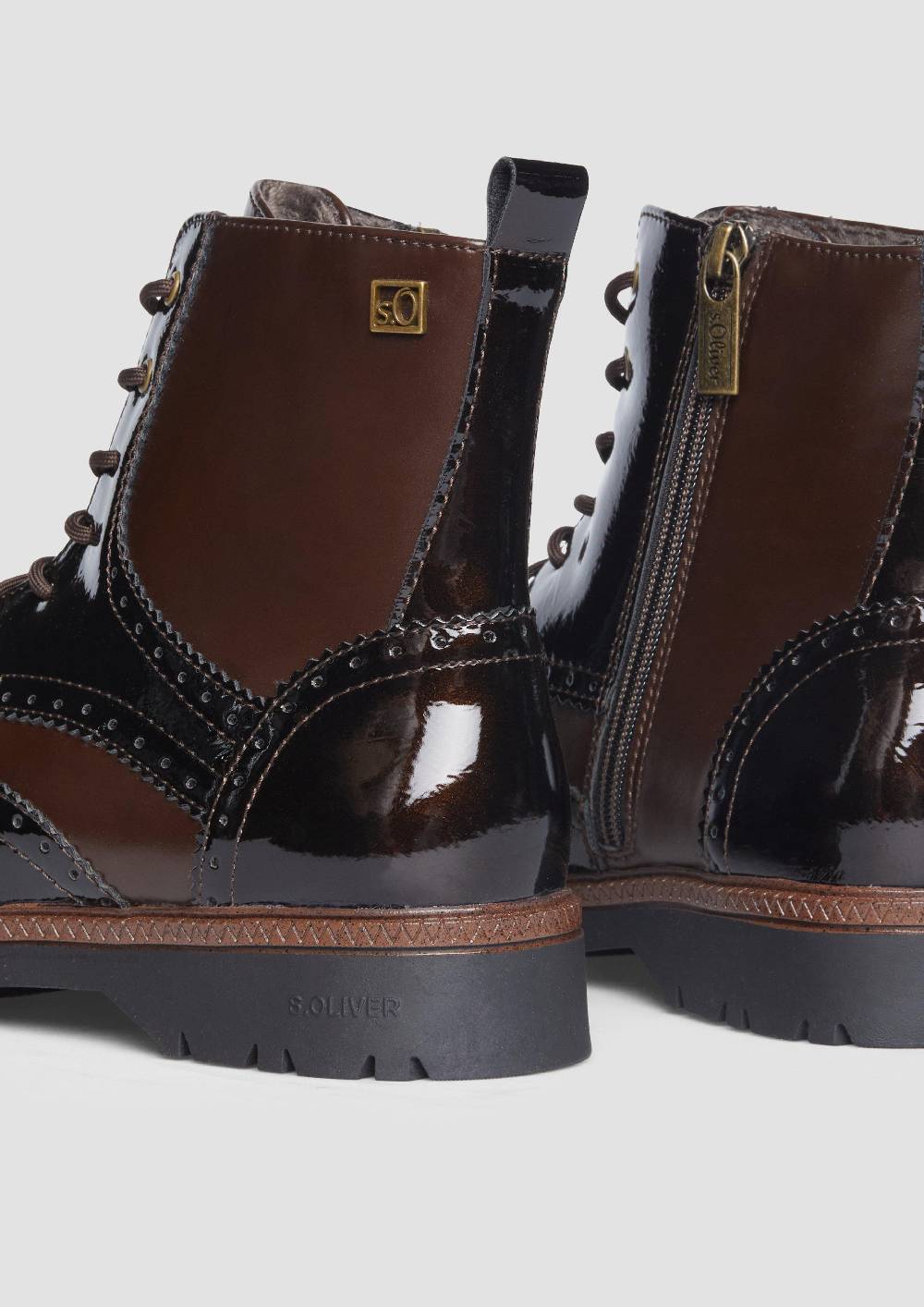 S.Oliver Stiefel mit Schnürung und Reißverschluss Super Sparpreis