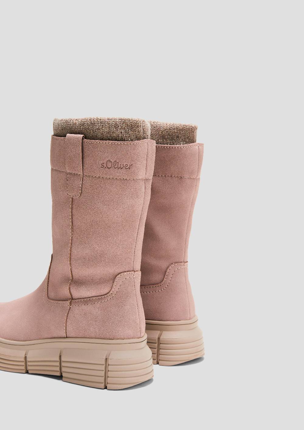 S.Oliver Stiefel in Veloursleder-Optik 50% Rabatt mit kostenlosem Versand