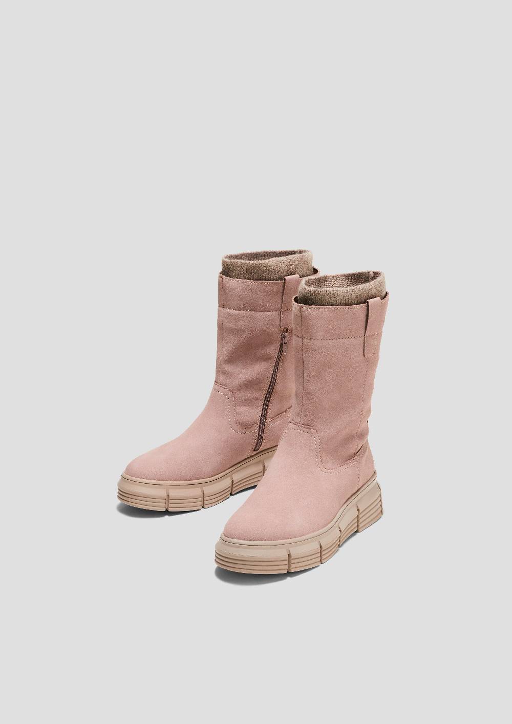 S.Oliver Stiefel in Veloursleder-Optik 50% Rabatt mit kostenlosem Versand