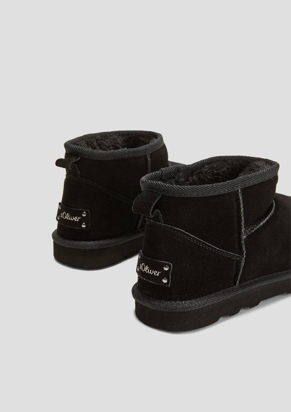S.Oliver Flache Stiefel aus Leder Black Friday Preise