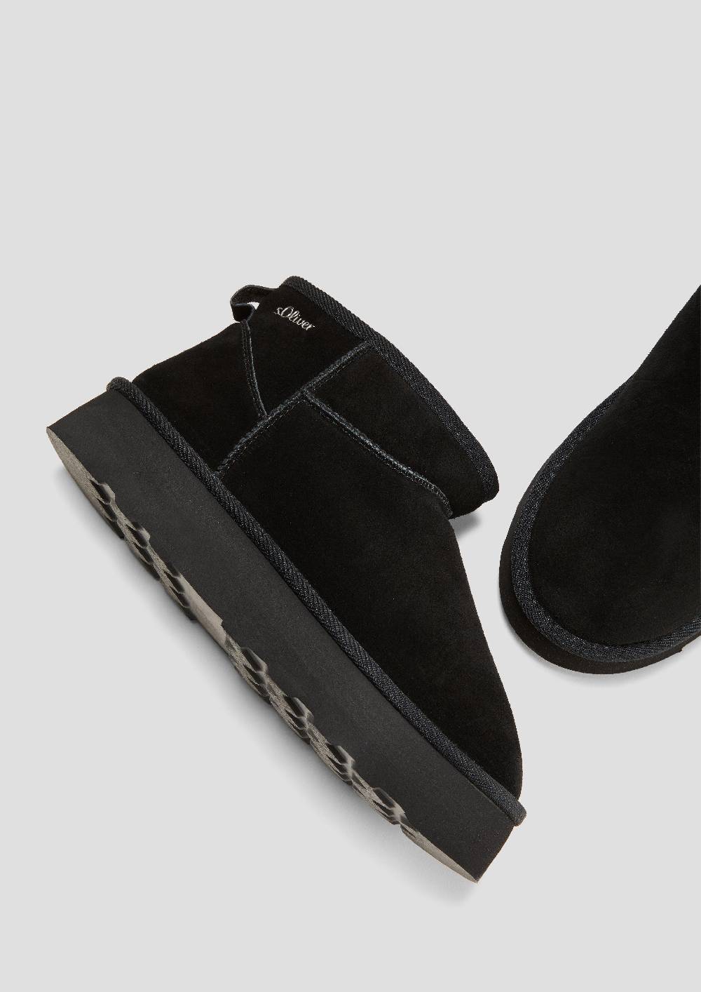 S.Oliver Stiefel mit Teddyplüsch-Futter 50% Rabatt für begrenzte Zeit