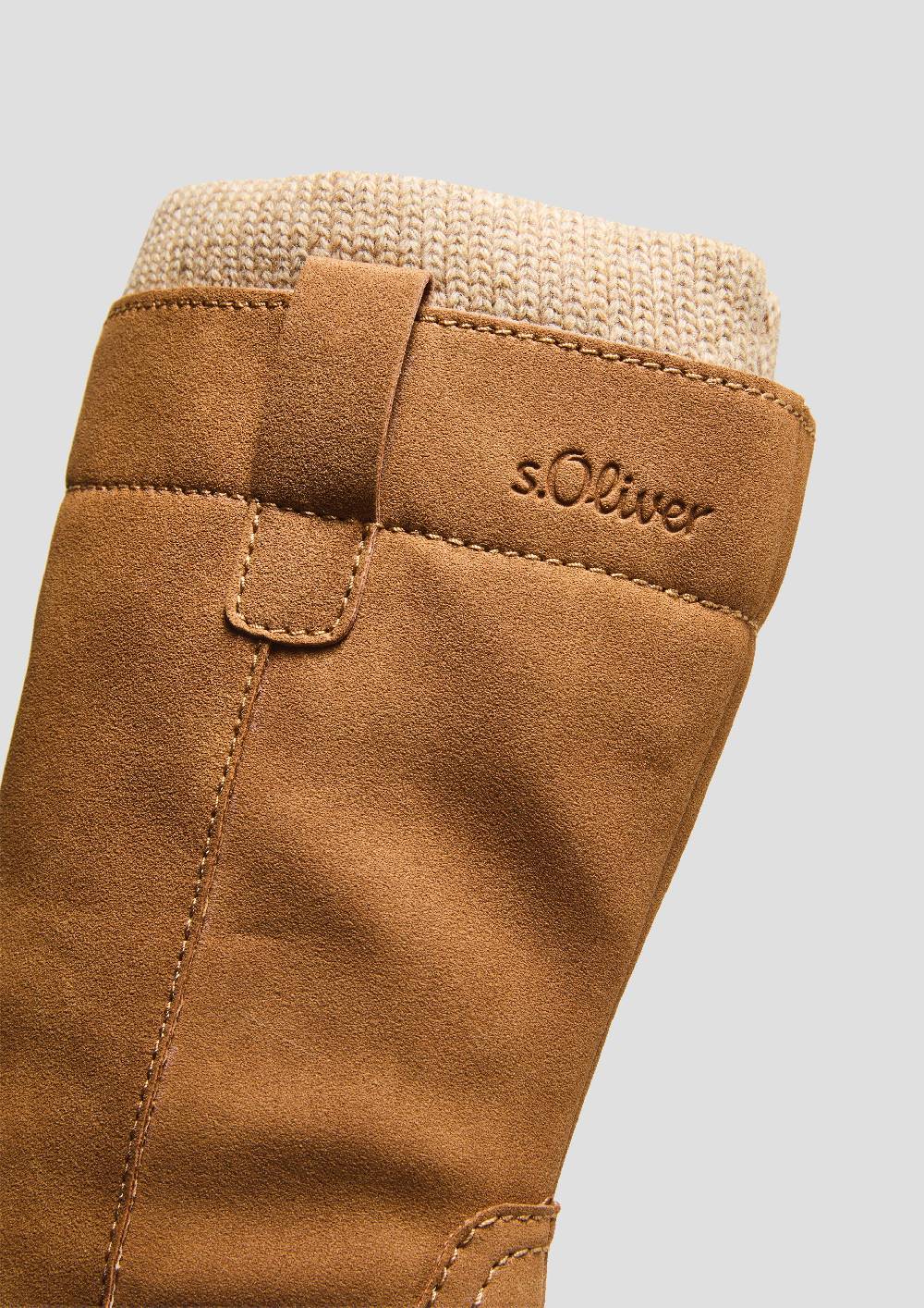 S.Oliver Stiefel in Veloursleder-Optik Schlussverkauf
