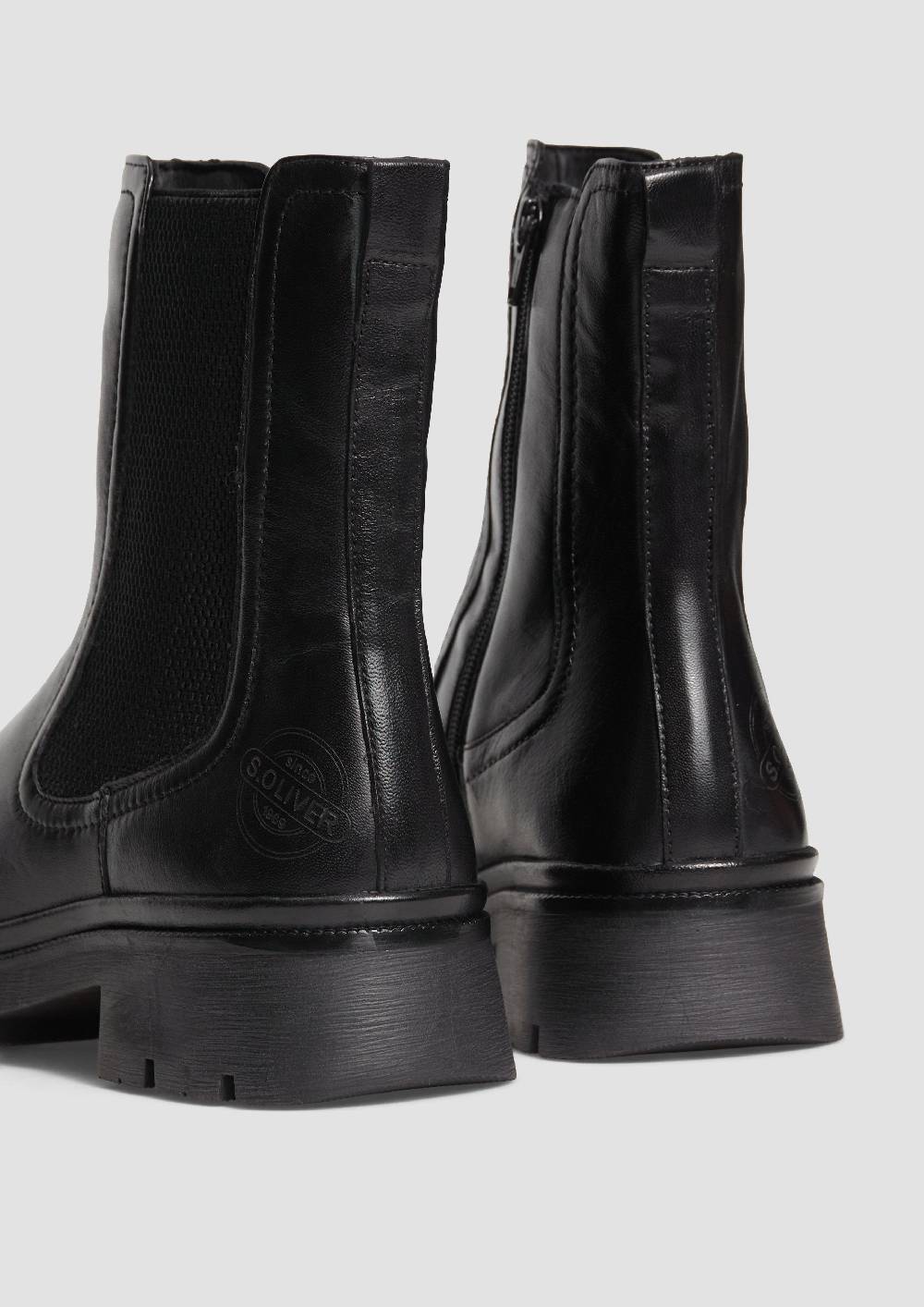 S.Oliver Chelsea Boots aus Schafsleder Fabrikpreis