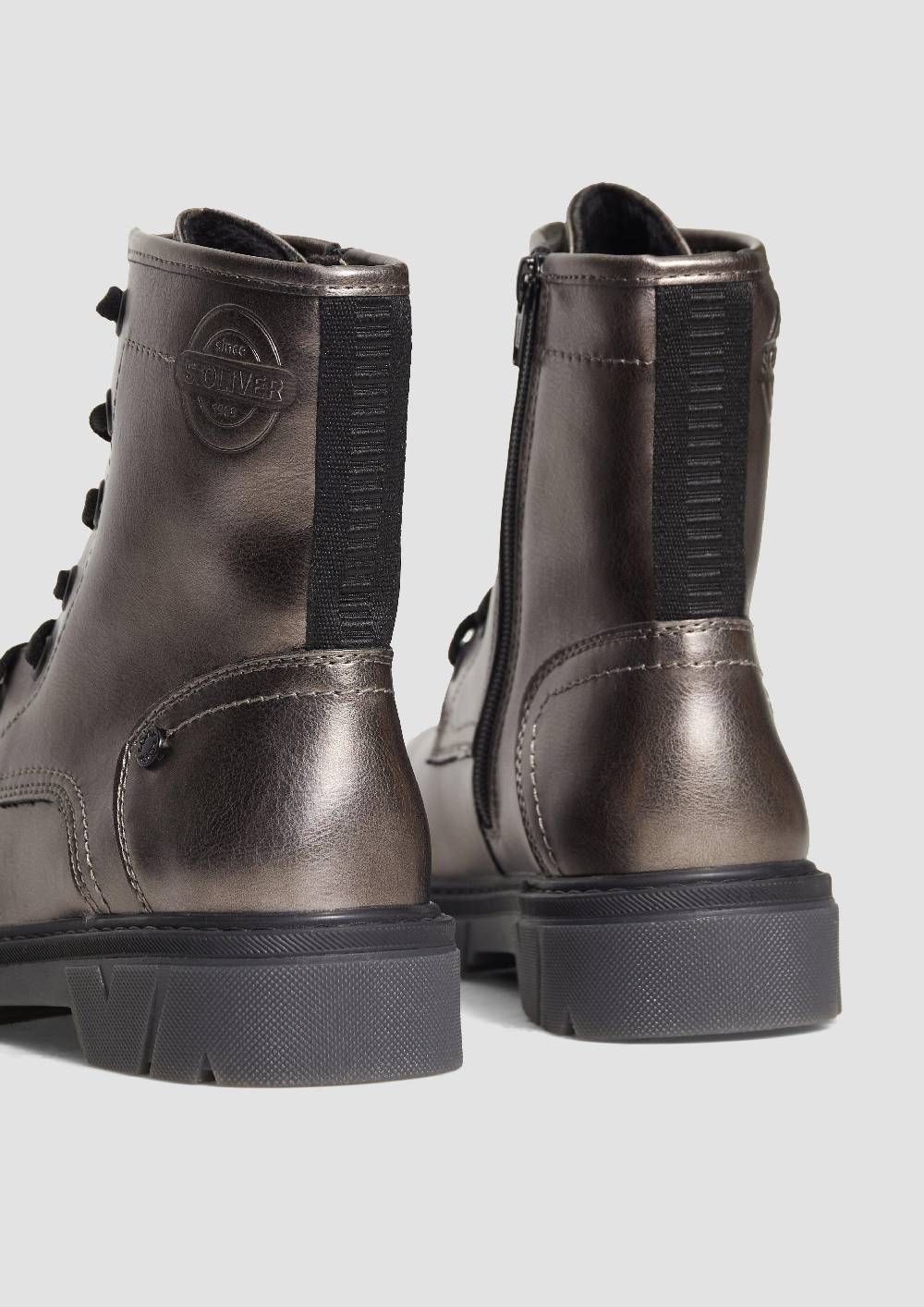 S.Oliver Stiefel mit Schnürung und Reißverschluss Sonderangebot