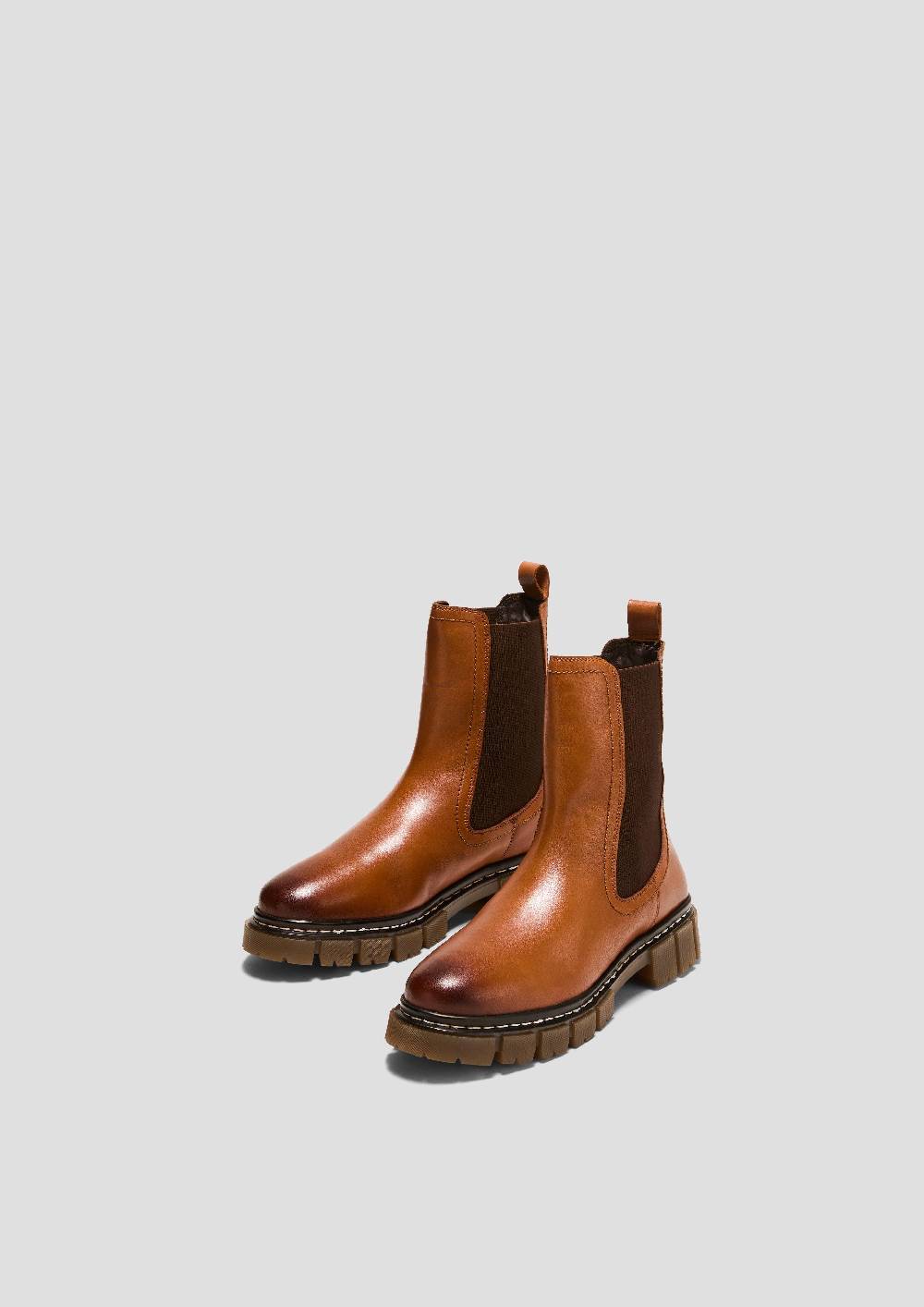 S.Oliver Chelsea Boots aus Leder Rabatt