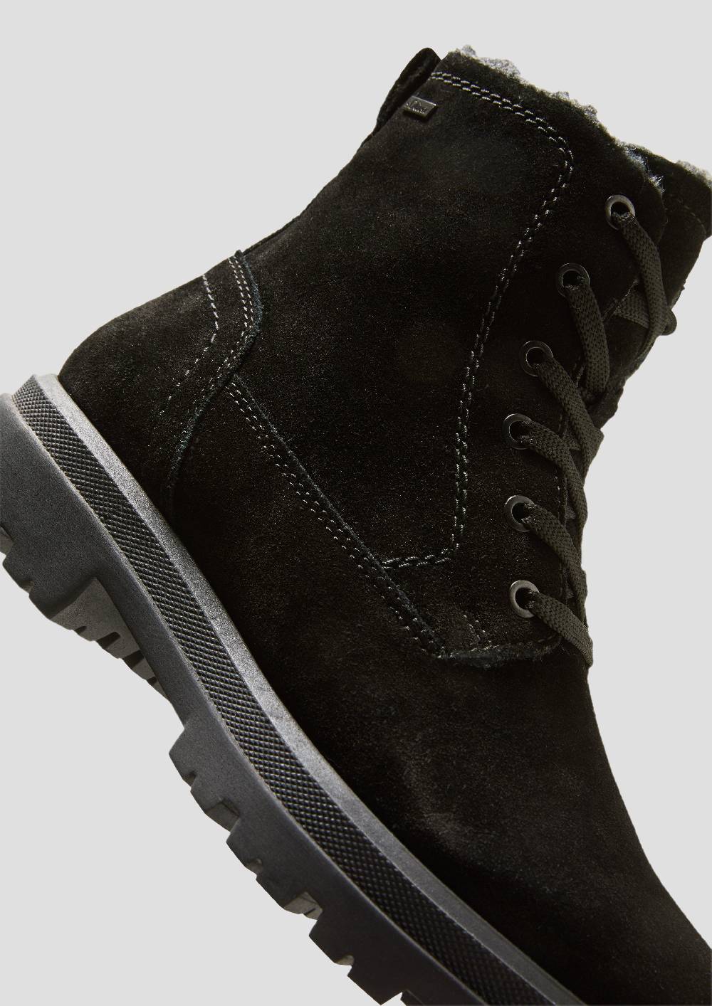 S.Oliver Gefütterte Stiefel aus Veloursleder Versandkostenfrei
