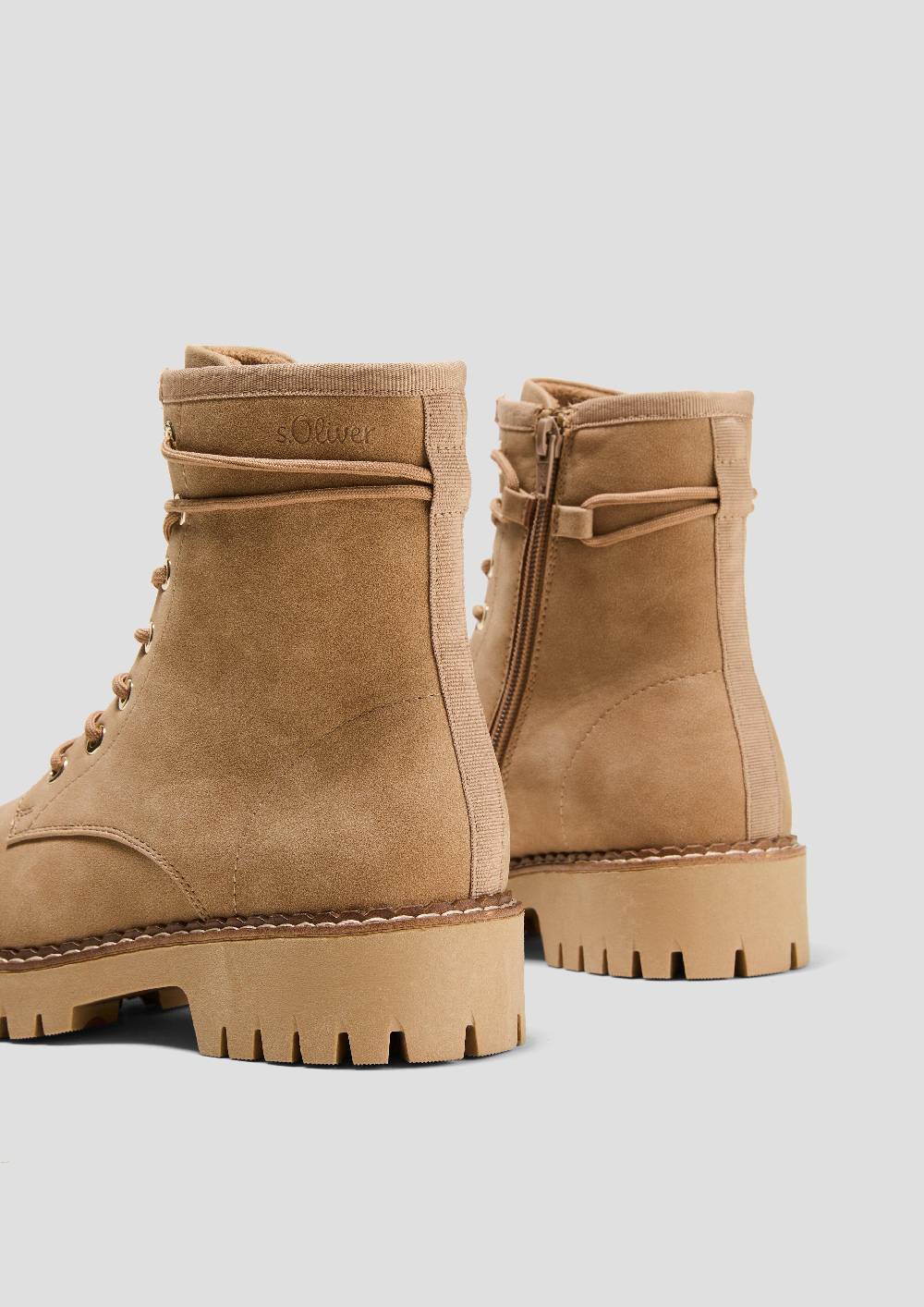 S.Oliver Schnürstiefel in Leder-Optik Begrenztes Angebot