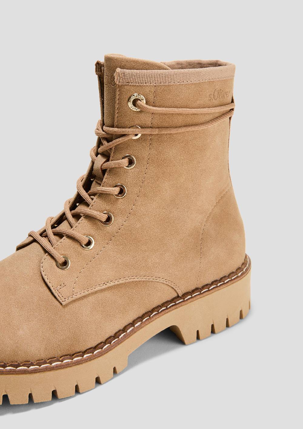 S.Oliver Schnürstiefel in Leder-Optik Begrenztes Angebot
