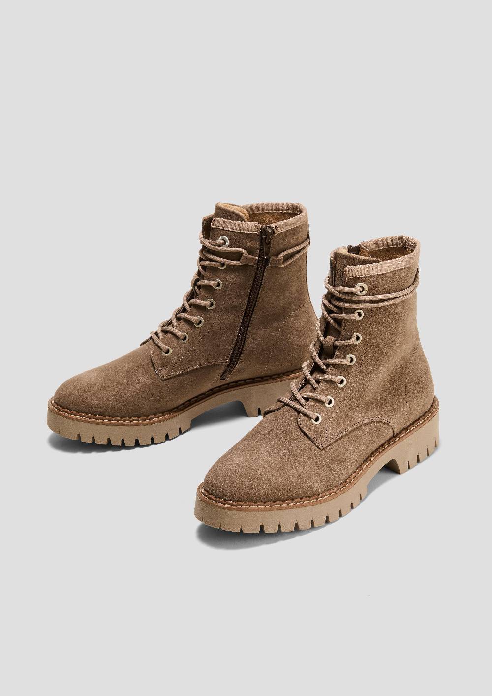 S.Oliver Schnürstiefel in Leder-Optik Online Shopping