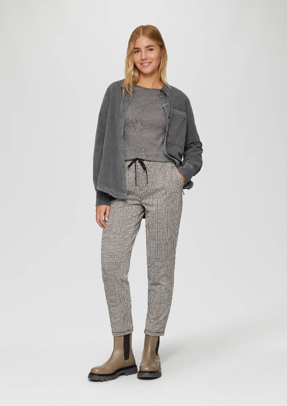 S.Oliver Leichter Feinstrickpullover mit Rollkante Preisnachlass