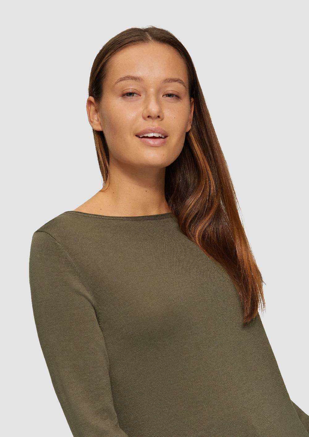 S.Oliver Leichter Feinstrickpullover mit Rollkante Saisonschlussverkauf