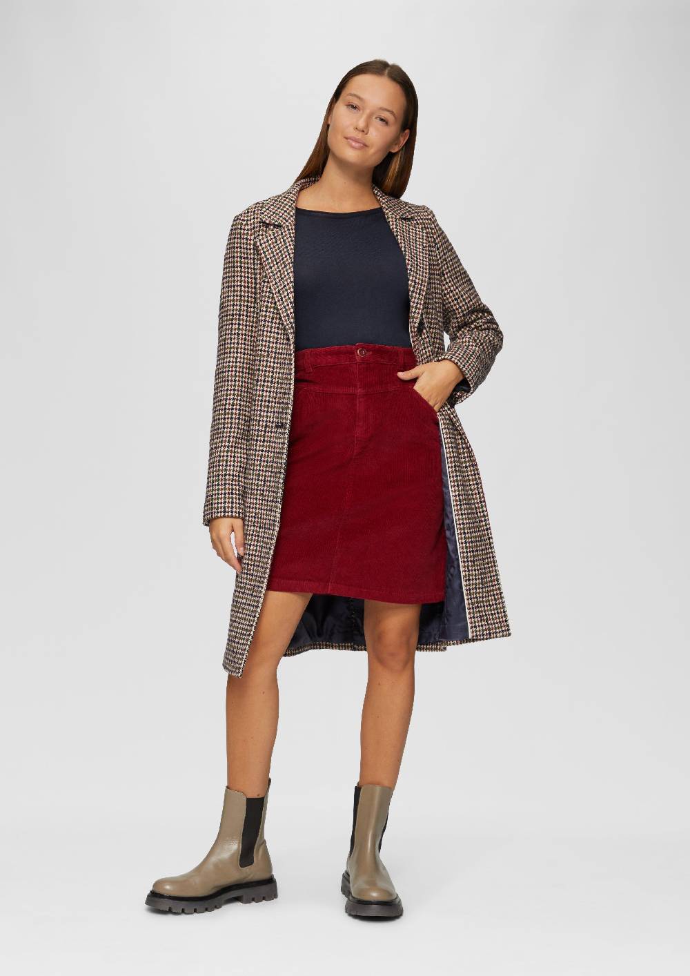 S.Oliver Leichter Feinstrickpullover mit Rollkante Black Friday