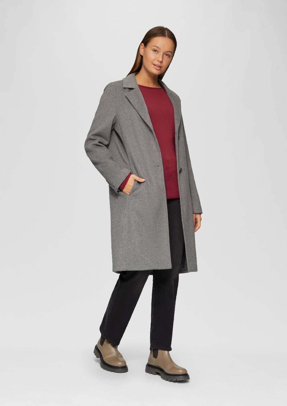 S.Oliver Leichter Feinstrickpullover mit Rollkante Cyber Monday
