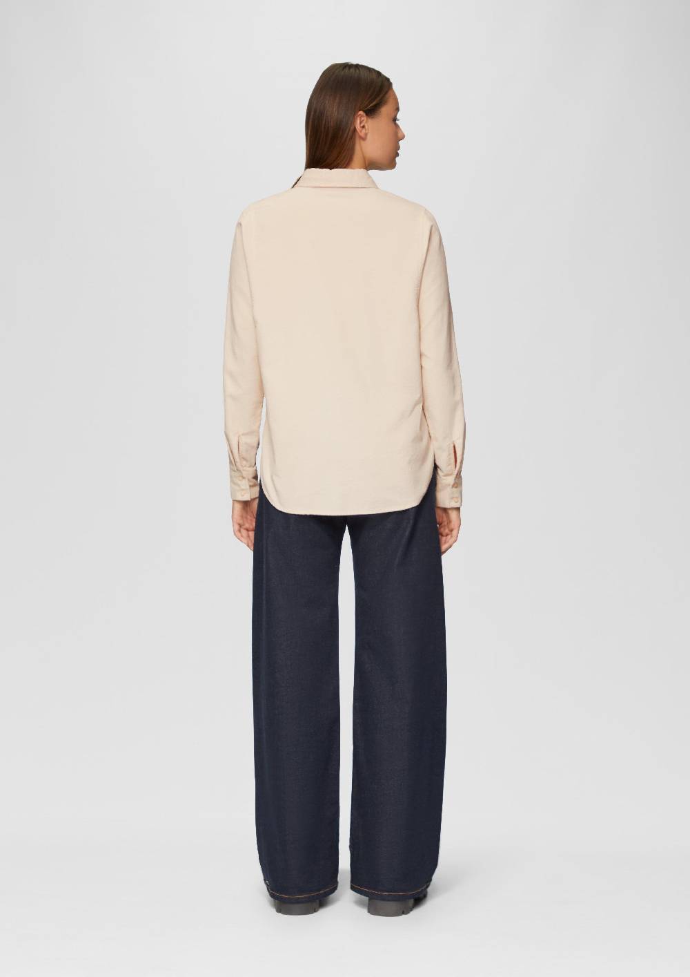 S.Oliver Cordbluse im Relaxed Fit mit Naht-Details Saisonale Angebote