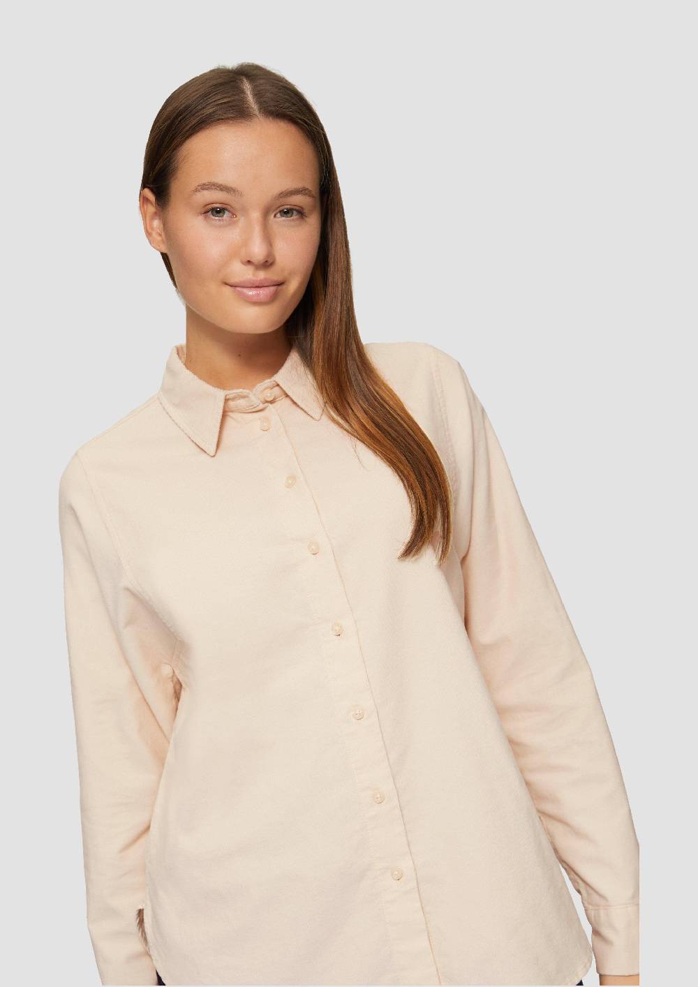 S.Oliver Cordbluse im Relaxed Fit mit Naht-Details Saisonale Angebote