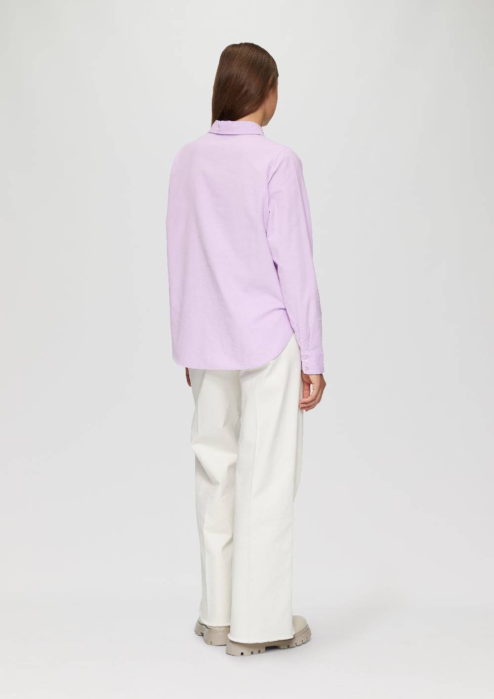 S.Oliver Cordbluse im Relaxed Fit mit Naht-Details Räumungsverkauf