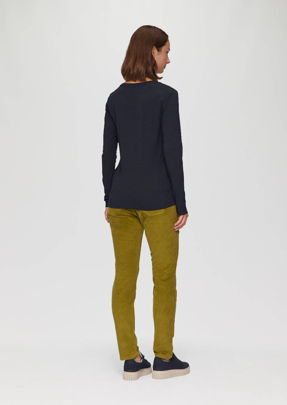 S.Oliver Longsleeve aus Baumwollstretch Tiefpreis