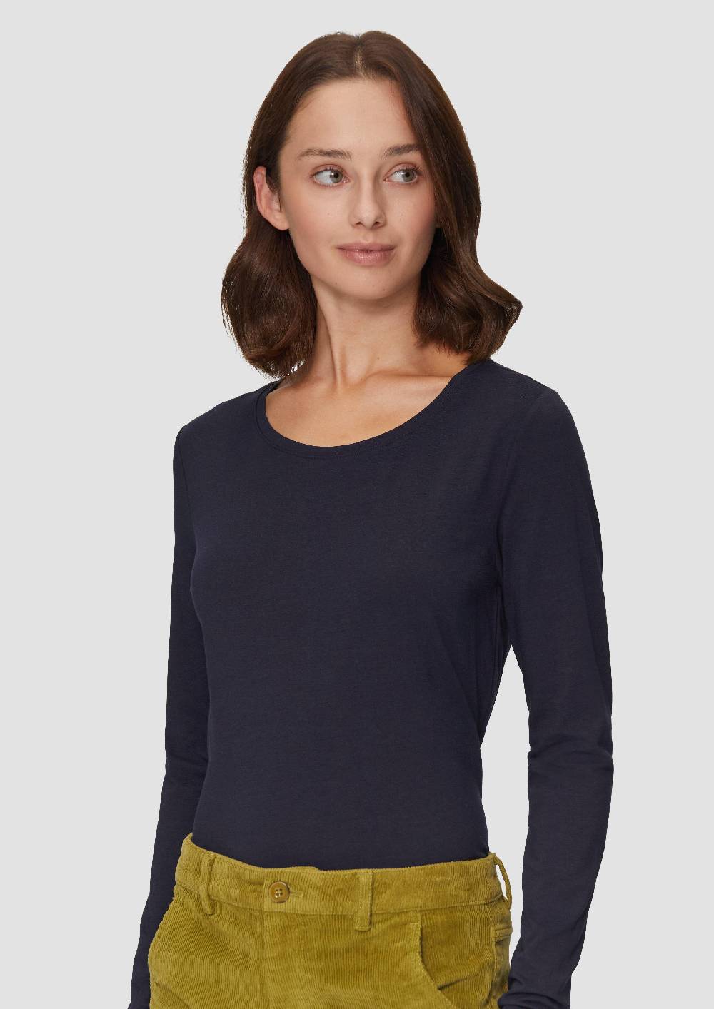 S.Oliver Longsleeve aus Baumwollstretch Tiefpreis