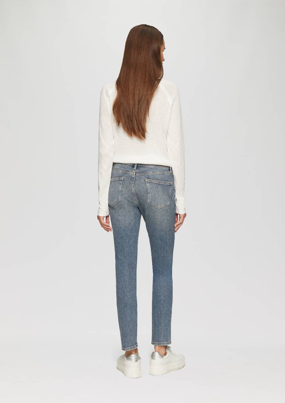 S.Oliver Jeans Betsy / Slim Fit / Mid Rise / Slim Leg / mit seitlichem Nahtdetail Kostenlose Rückgabe