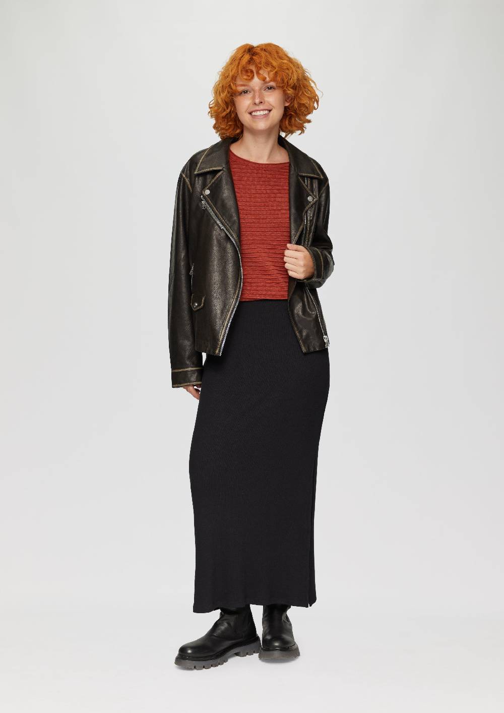S.Oliver Pullover mit Strukturmuster aus Viskosemix Bis zu 60% Rabatt