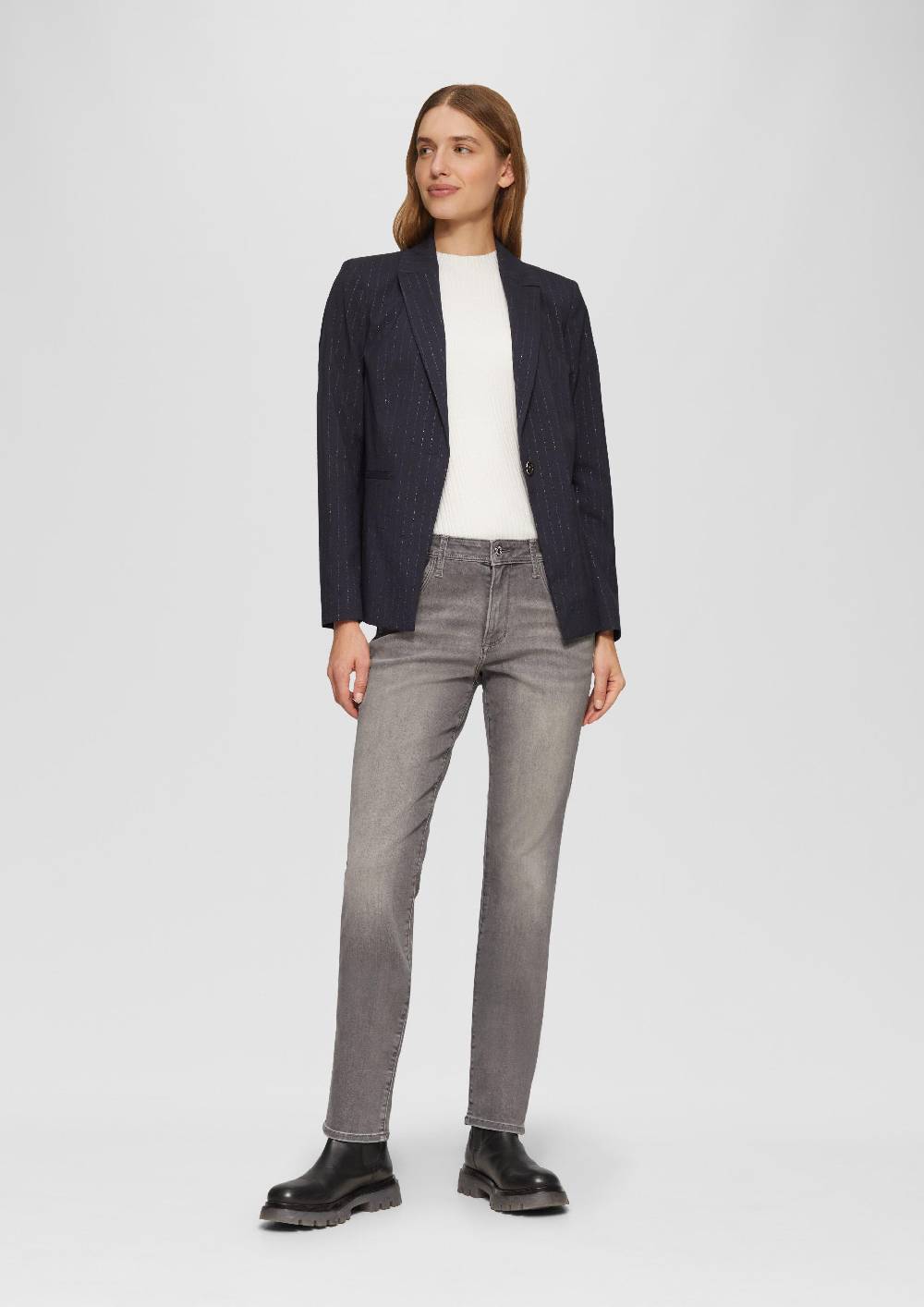 S.Oliver Jeans Betsy / Slim Fit / Mid Rise / Slim Leg / mit Zipp-Detail Bis zu 55% Rabatt