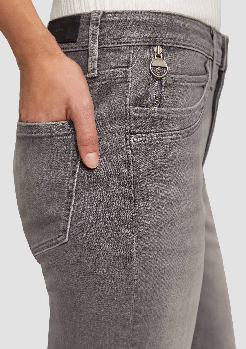S.Oliver Jeans Betsy / Slim Fit / Mid Rise / Slim Leg / mit Zipp-Detail Bis zu 55% Rabatt