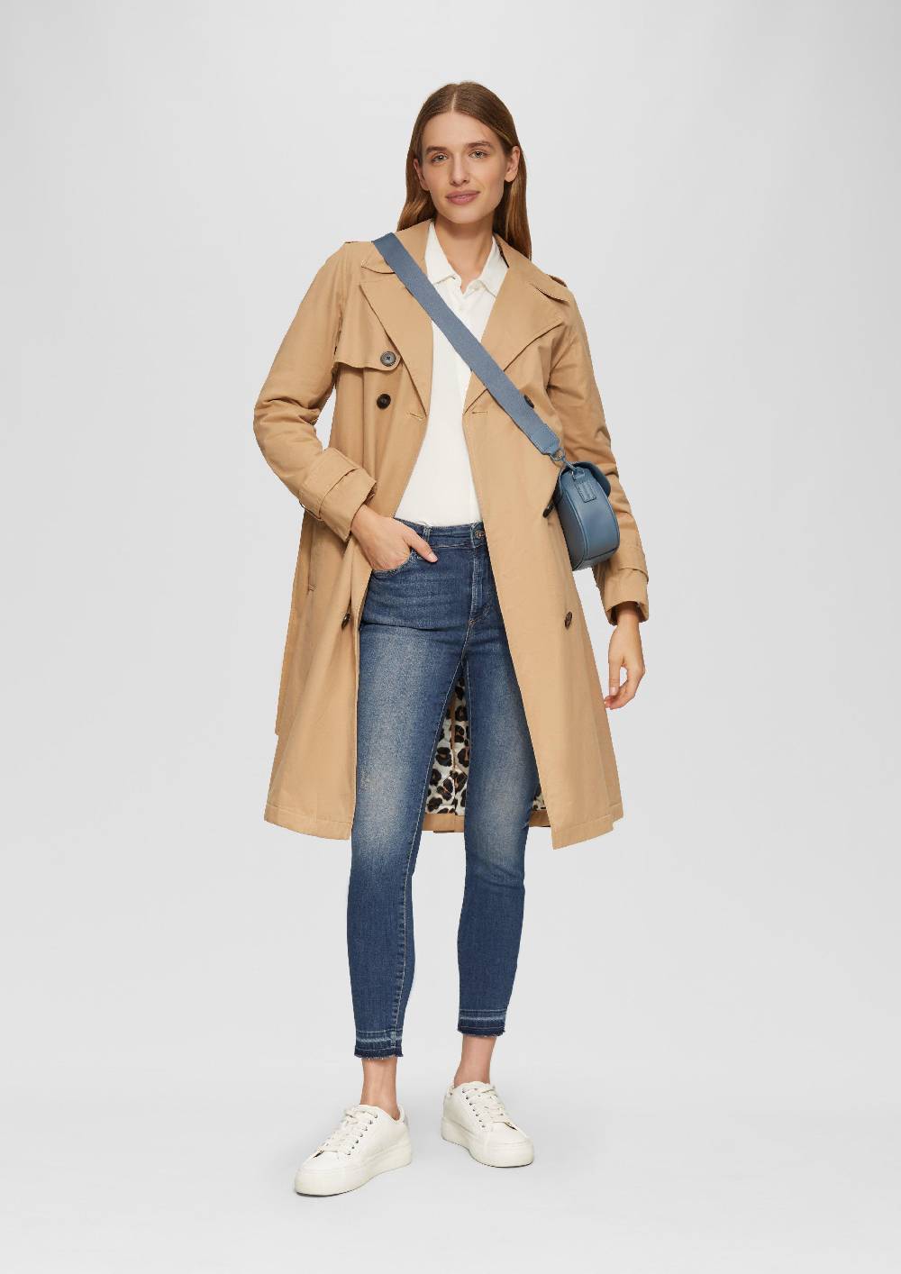 S.Oliver Cropped Jeans Izabell / Skinny Fit / Mid Rise / Skinny Leg / mit offenem Saum Riesige Rabatte