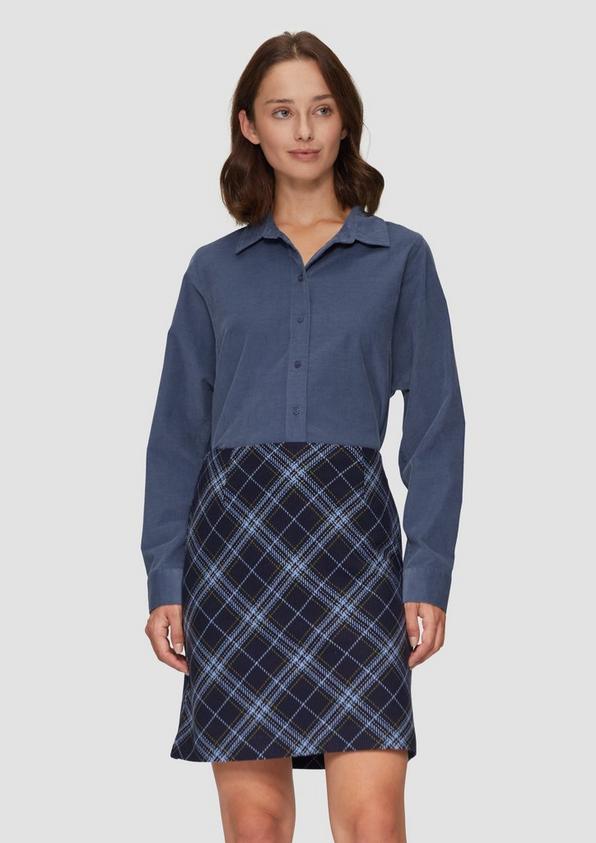 S.Oliver Cordbluse im Relaxed Fit mit Naht-Details 50% Rabatt für begrenzte Zeit