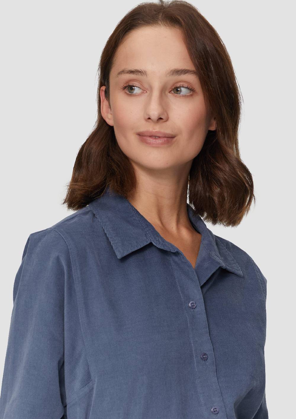 S.Oliver Cordbluse im Relaxed Fit mit Naht-Details 50% Rabatt für begrenzte Zeit