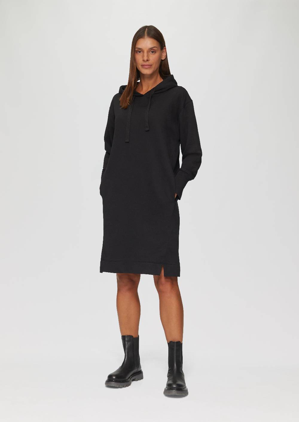 S.Oliver Sweatkleid mit Eingrifftaschen und vorgesetzter Seitennaht Outlet