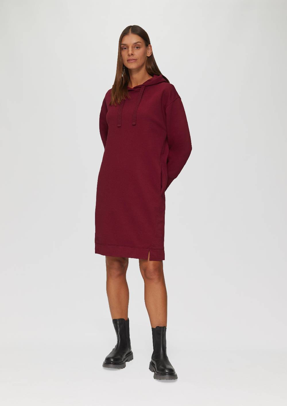 S.Oliver Sweatkleid mit Eingrifftaschen und vorgesetzter Seitennaht Auslauf