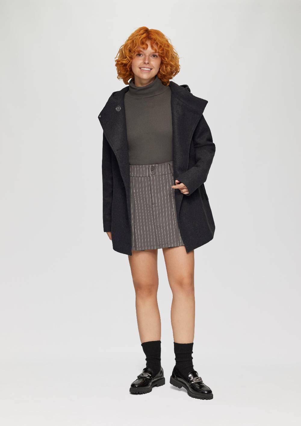 S.Oliver Jacke mit Kapuze in Wolloptik Angebote