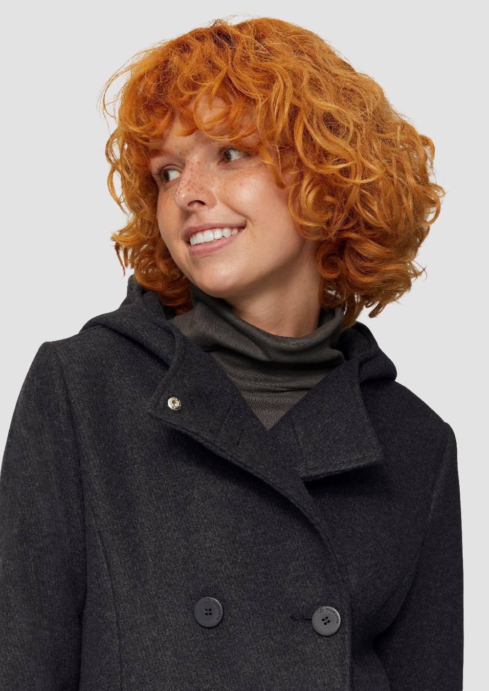 S.Oliver Jacke mit Kapuze in Wolloptik Angebote