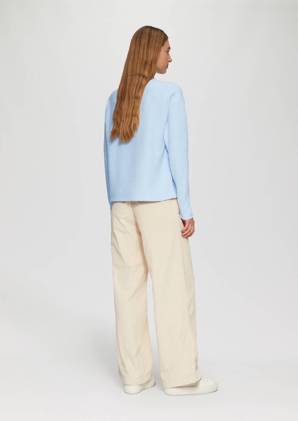 S.Oliver Weiches Sweatshirt mit gebrushter Oberfläche im Angebot
