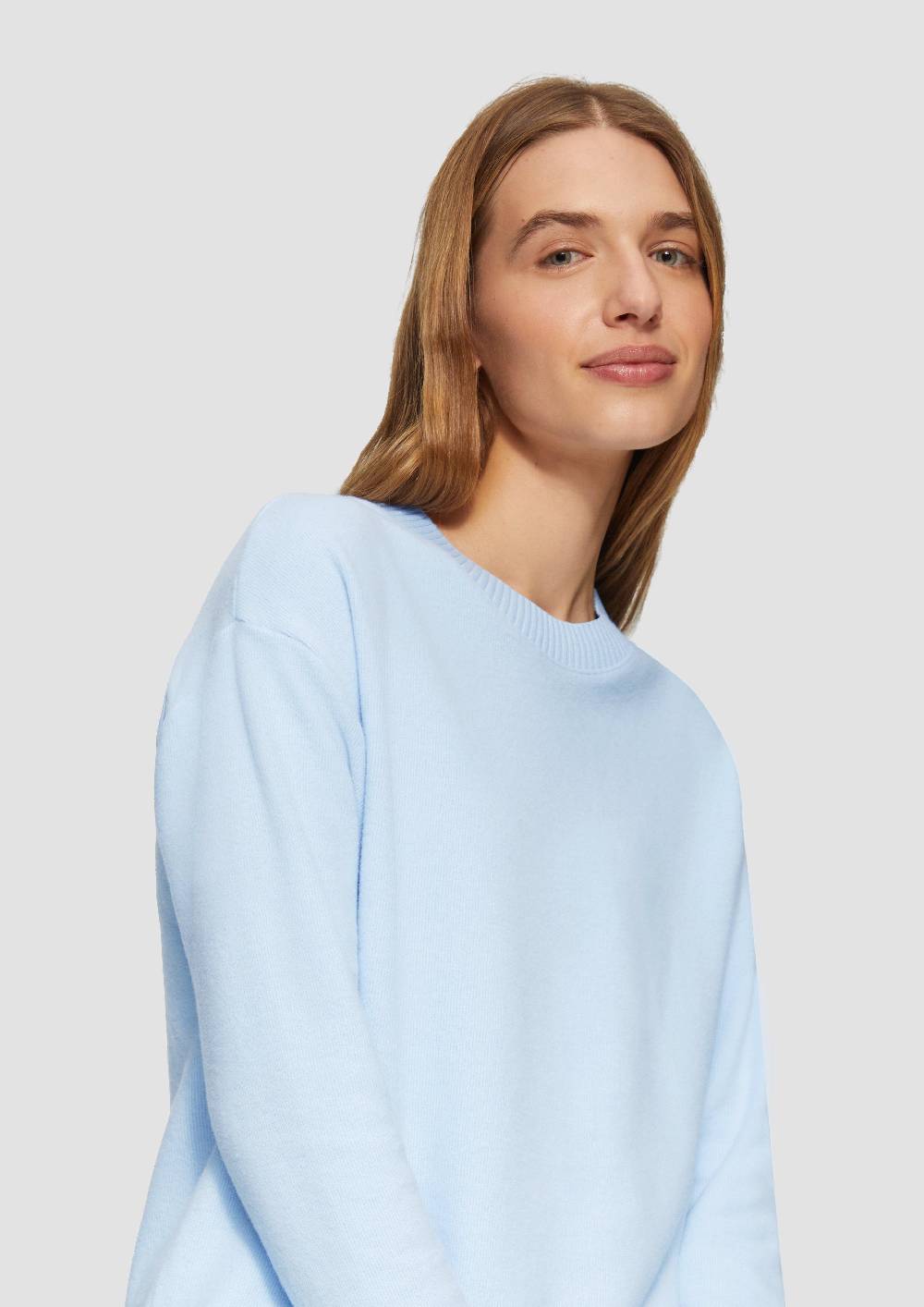 S.Oliver Weiches Sweatshirt mit gebrushter Oberfläche im Angebot