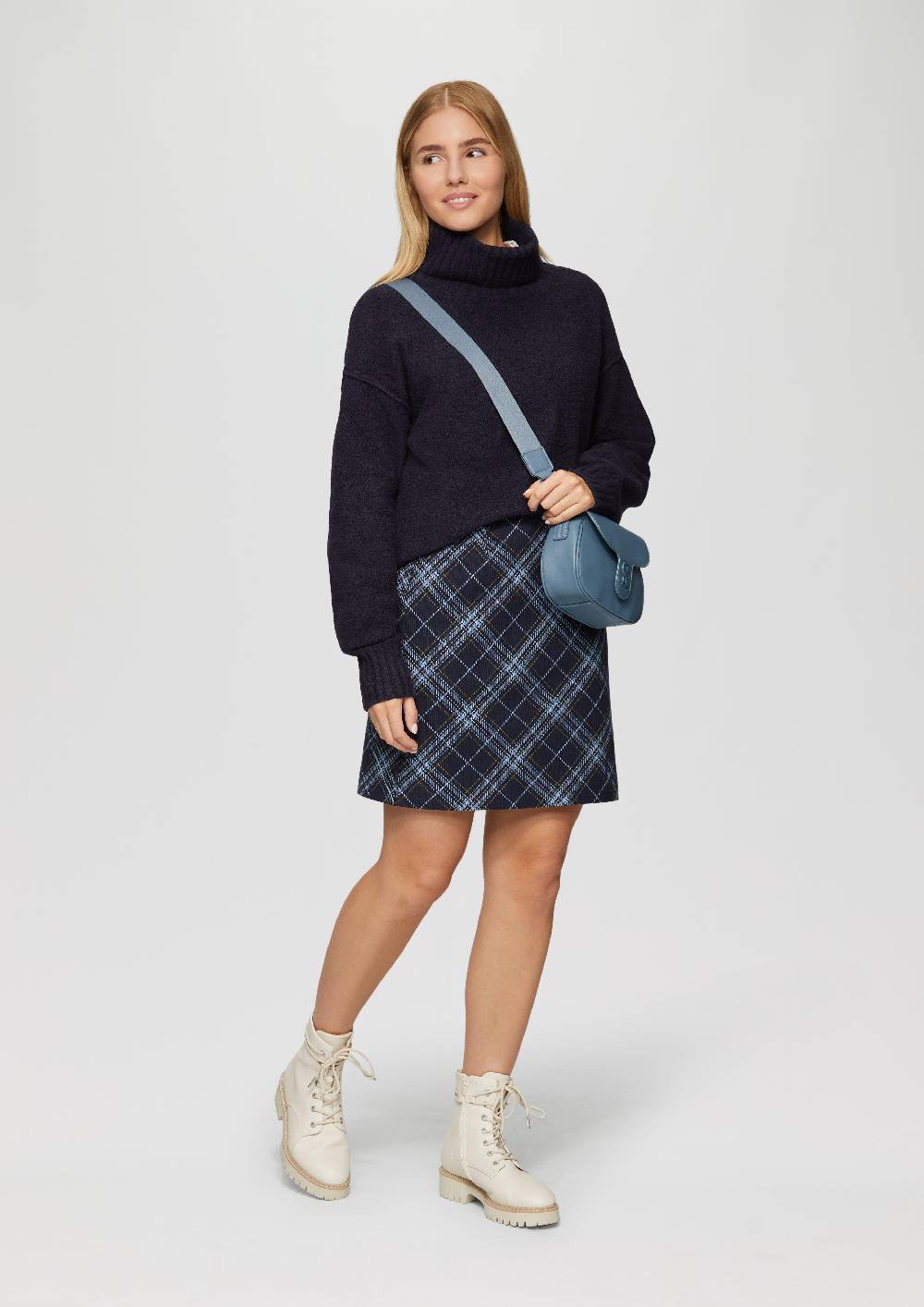 S.Oliver Weicher Rollkragenpullover aus Baumwoll-Bouclé Meist gekauft