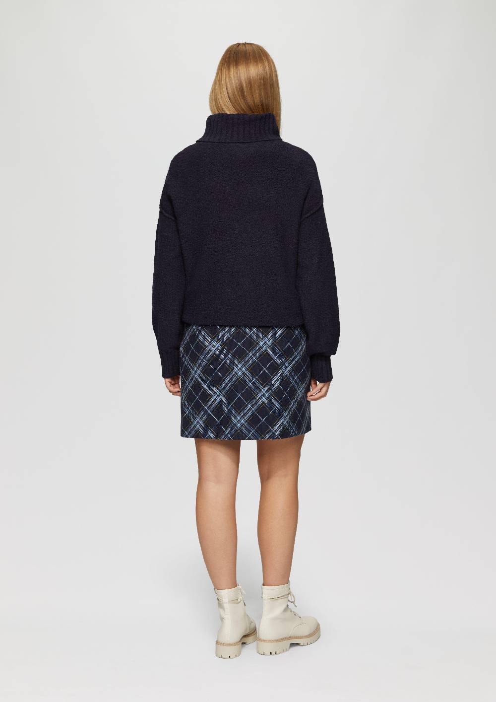 S.Oliver Weicher Rollkragenpullover aus Baumwoll-Bouclé Meist gekauft