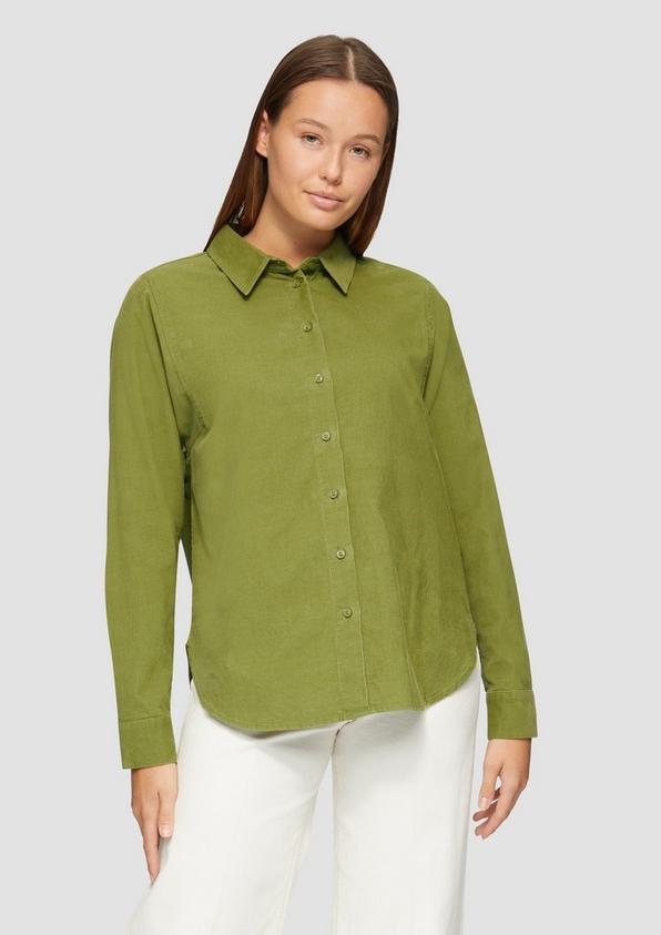 S.Oliver Cordbluse im Relaxed Fit mit Naht-Details Begrenztes Angebot